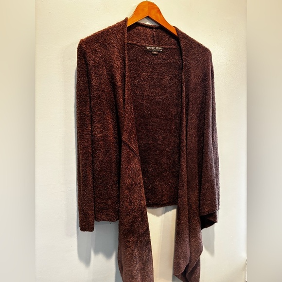 Barefoot Dreams Brown Cardigan Sweater S/M cozy soft comfortable loungewear fall - Picture 1 of 10